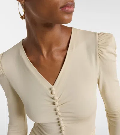 Isabel Marant Nejma Gathered Midi Dress In Neutral