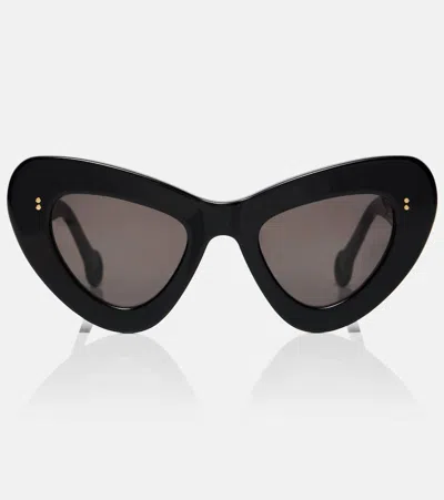 Jw Anderson Butterfly Cat-eye Sunglasses In Black