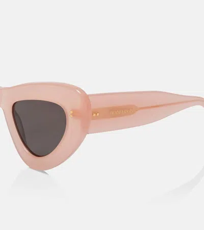 Jw Anderson Butterfly Cat-eye Sunglasses In Pink
