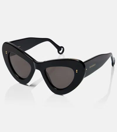 Jw Anderson Butterfly Cat-eye Sunglasses In Black