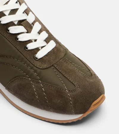 Totême Toteme Sport Suede-trim Sneaker In Animal Print