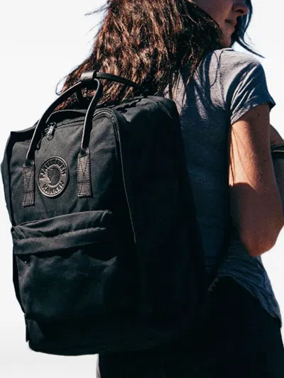 Fjall Raven Kånken No. 2 Top-handle Logo Backpack In Black