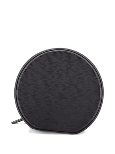 Pre-owned Louis Vuitton Cannes Beauty Case Epi Leather Satchel In Black