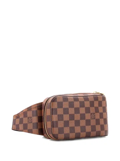 Pre-owned Louis Vuitton Geronimos Waist Bag Damier Belt Bag In Brown