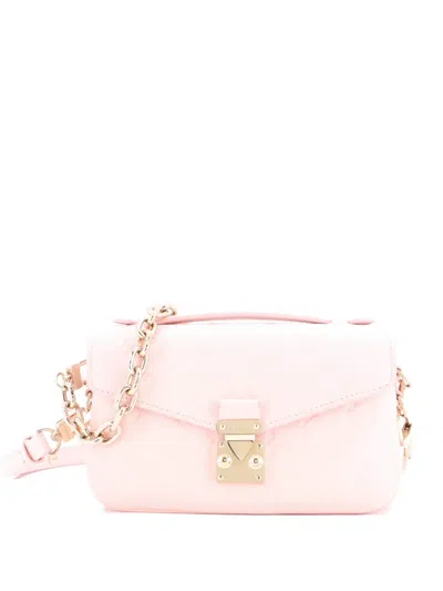 Pre-owned Louis Vuitton Pochette Metis Monogram Canvas East West Crossbody Bag In Pink