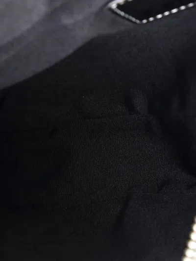 Pre-owned Dior Kaws Saddle Leather With Applique Crossbody Bag In Black