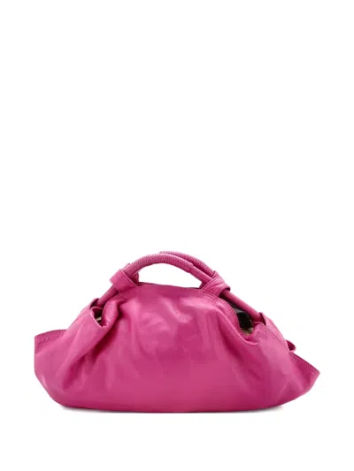 Pre-owned Loewe Front Pocket Nappa Aire Leather Hobo Bag In Pink