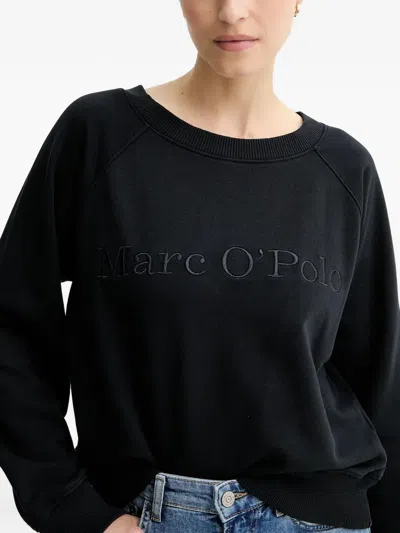 Marc O'polo Embroidered-logo Sweatshirt In Blue