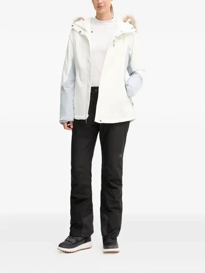 Columbia Ava Alpine Faux-fur Hooded Ski Jacket In White