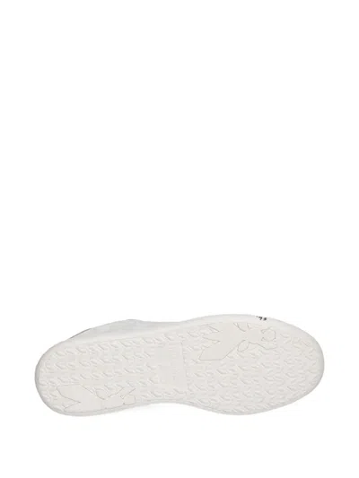 Patrizia Pepe Leather Lace-up Sneakers In White