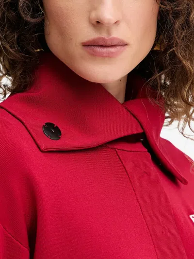 Patrizia Pepe Button-fastening Sweater In Red