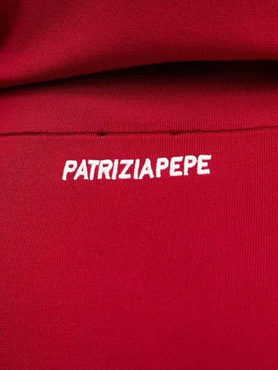 Patrizia Pepe Drawstring Midi Skirt In Red