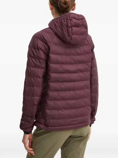 Columbia Powder Lite™ Ii Hooded Logo-detail Jacket In Burgundy