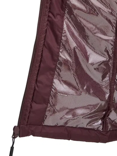 Columbia Powder Lite™ Ii Hooded Logo-detail Jacket In Burgundy