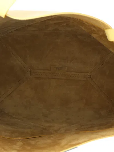 Pre-owned Loewe Puzzle Fold Leather Medium Tote Bag In Yellow