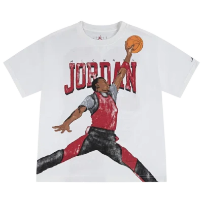 Jordan Big Kids' Sketch T-shirt In White