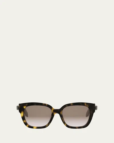 Bvlgari Serpenti Forever Butterfly Acetate Sunglasses In Black