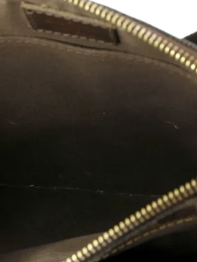 Pre-owned Louis Vuitton Brooklyn Pochette Plate Damier Crossbody Bag In Brown