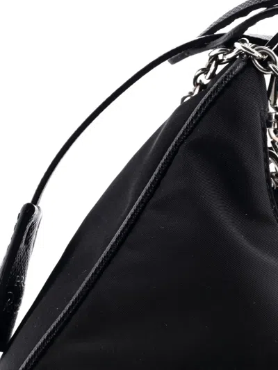 Pre-owned Prada Re-edition 2005 Shoulder Bag Tessuto Small Crossbody Bag In Black