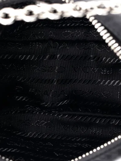 Pre-owned Prada Re-edition 2005 Shoulder Bag Tessuto Small Crossbody Bag In Black