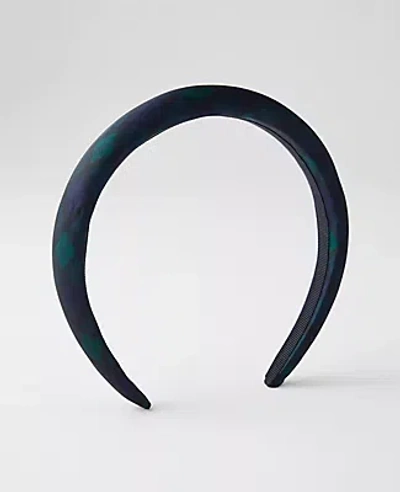 Ann Taylor Tartan Embellished Headband In Black