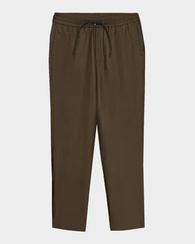 Sease Men's Lightweight Flannel Trousers In Brown