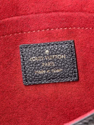 Pre-owned Louis Vuitton Felicie Pochette Bicolor Monogram Empreinte Giant Crossbody Bag In Black