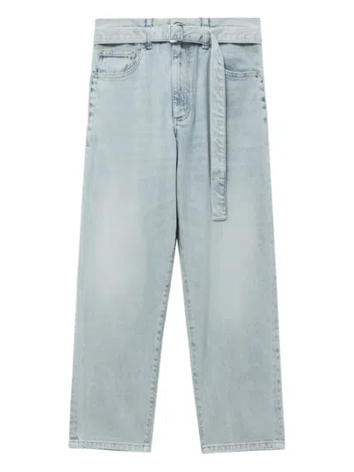 Proenza Schouler White Label Belted Jeans In Blue