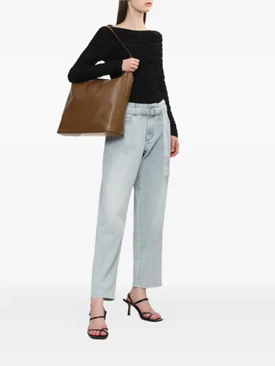 Proenza Schouler White Label Belted Jeans In Blue