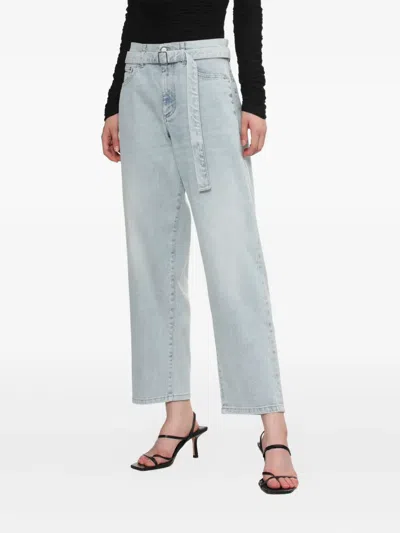 Proenza Schouler White Label Belted Jeans In Blue