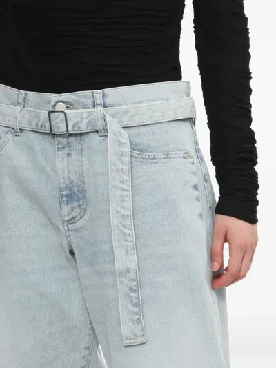 Proenza Schouler White Label Belted Jeans In Blue