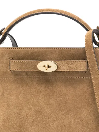 Mulberry Islington Suede Bucket Bag In Nude