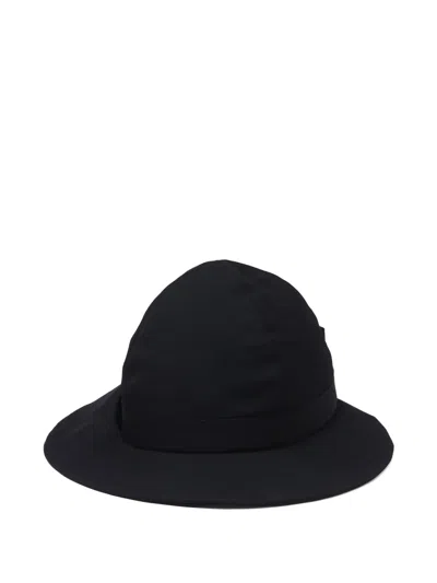 Y's Gabardine Bucket Hat In Black