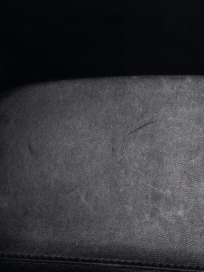 Pre-owned Balenciaga Money Top Handle Tote Bag Leather Small Satchel In Black