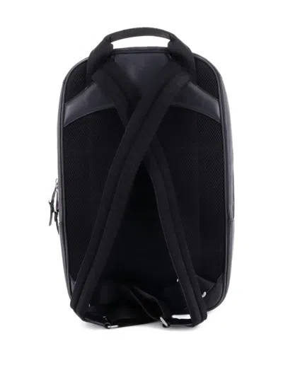 Pre-owned Louis Vuitton Michael Nm Damier Infini Leather Backpack In Black