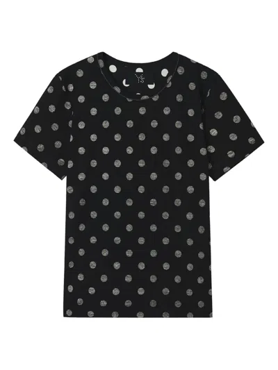 Y's Cotton T-shirt In Black