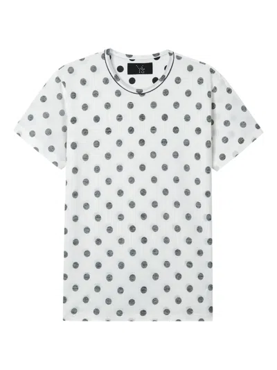 Y's Polka-dot T-shirt In White