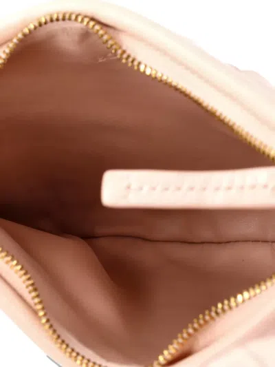 Pre-owned Bottega Veneta Gemelli Intrecciato Leather Small Shoulder Bag In Neutral