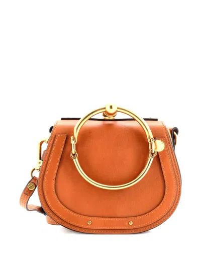 Pre-owned Chloé Nile Leather Small Crossbody Bag In Brown