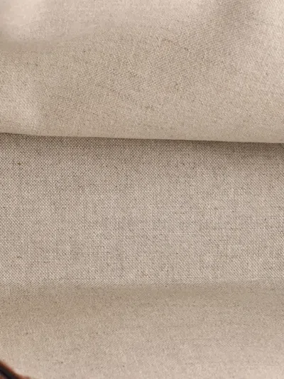 Pre-owned Celine Cabas 16 Bag Canvas With Leather Medium Tote Bag In Neutral