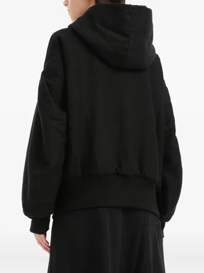 Y's Hooded Pocket Jacket In Black
