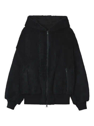 Y's Hooded Pocket Jacket In Black