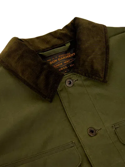 Filson Cotton Jacket With Pockets In Green