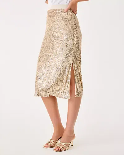 Lilly Pulitzer Kendrick Midi Skirt In Gold