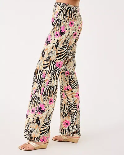 Lilly Pulitzer 33" Polyanna High Rise Palazzo Pant In Multi