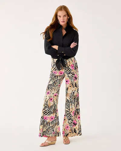 Lilly Pulitzer 33" Polyanna High Rise Palazzo Pant In Multi