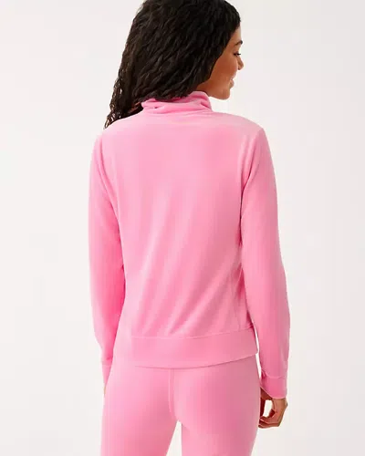 Lilly Pulitzer Regate Velour Jacket In Pink