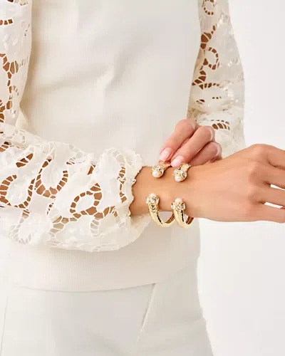 Lilly Pulitzer Bryant Lace Knit Top In White