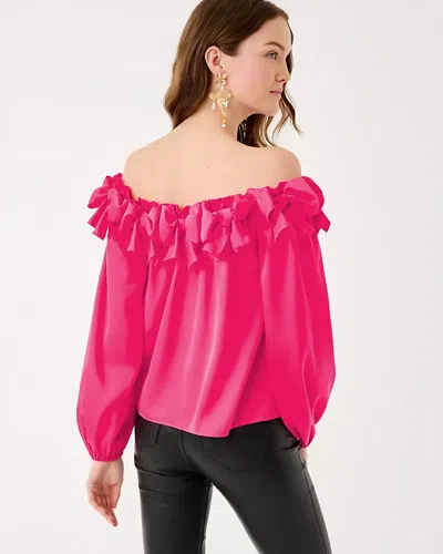 Lilly Pulitzer Analea Off-the-shoulder Top In Pink