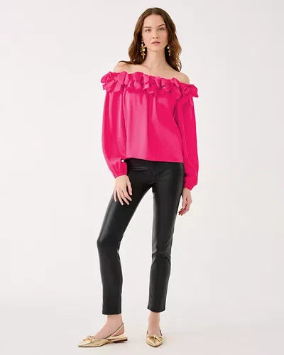 Lilly Pulitzer Analea Off-the-shoulder Top In Pink